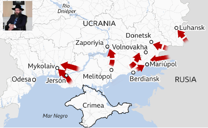 El rabino de la ciudad ucraniana de Jerson confirma a Radio Sefarad que la comunidad se encuentra bien